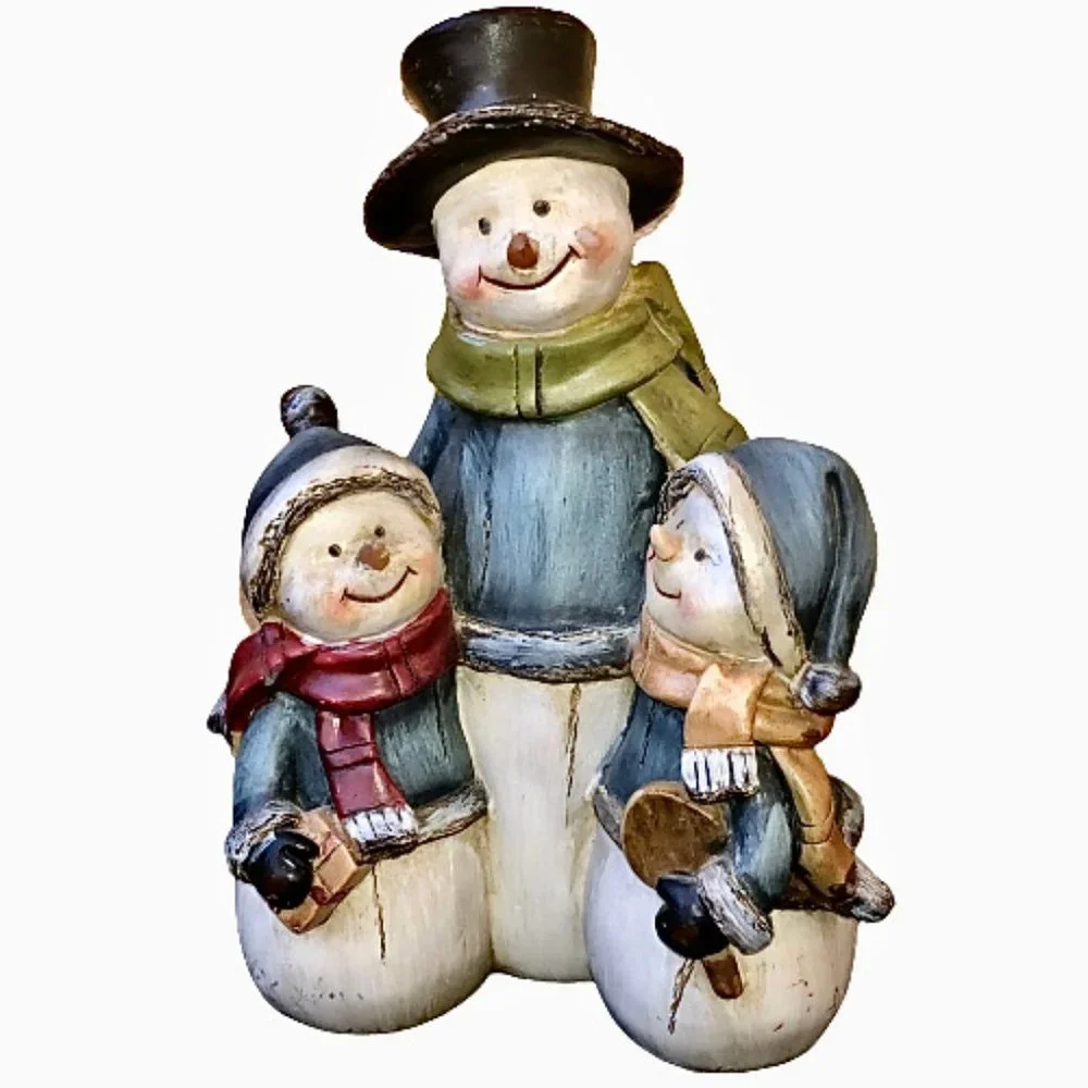 Snowman Figurine Christmas Decor 7